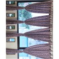Handwoven Multi Treadle Cotton Cutains Set of 4_Handwoven Multi Treadle Cotton Cutains Set with loops