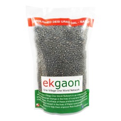 Unpolished Desi Urad Dal - Sabut (whole grain with skin Black Gram) 1 Kg