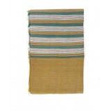 Mustard Striped Handwoven Cotton Tablecloth