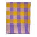 Mustard & Purple Checks Handwoven Cotton Tablecloth