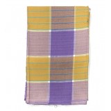 Yellow & Purple Checks Handwoven Cotton Tablecloth