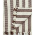 Waffle Weave Handwoven Cotton Striped Towel