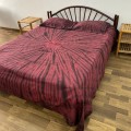 Hand Tie Dyed Hand Woven Double Bedsheet with Pillow Covers