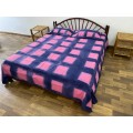 Hand Tie Dyed Hand Woven Double Bedsheet with Pillow Covers