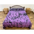 Hand Tie Dyed Hand Woven Double Bedsheet with Pillow Covers