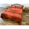 Hand Tie Dyed Hand Woven Double Bedsheet with Pillow Covers