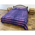 Hand Tie Dyed Hand Woven Double Bedsheet with Pillow Covers