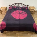 Hand Tie Dyed Hand Woven Double Bedsheet with Pillow Covers