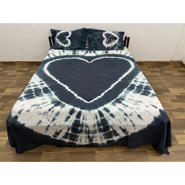 Tie Dye Double Bed Sheet_TDDB77