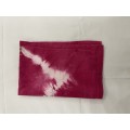 Tie Dye Pillow Cover with Plain White Handwoven Bed Sheet_TDSB03