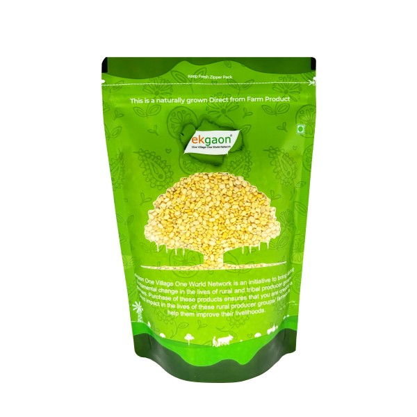Unpolished Desi Moong Dal - Dhuli (Washed & Split Green Gram) 500 Gms