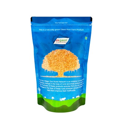 Unpolished Desi Masoor Dal - Dhuli (Washed & Split Red Gram) 500Gms